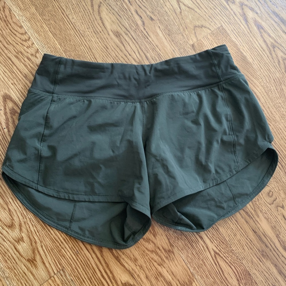 Army Green Lulumeon Shorts